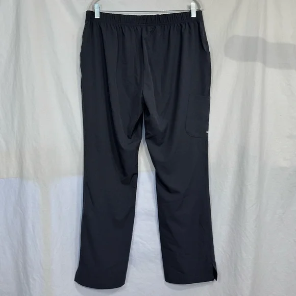 Skechers Scrub Pants Gray Large Reliance Cargo 3 Pocket Straight Leg Stretch - Picture 4 of 16